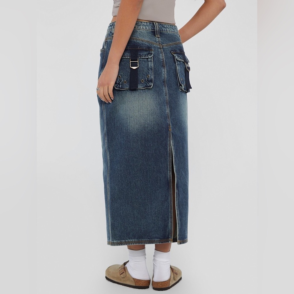 GUESS Originals Cargo Denim Skirt Size 27 Sold Out - Picture 10 of 13